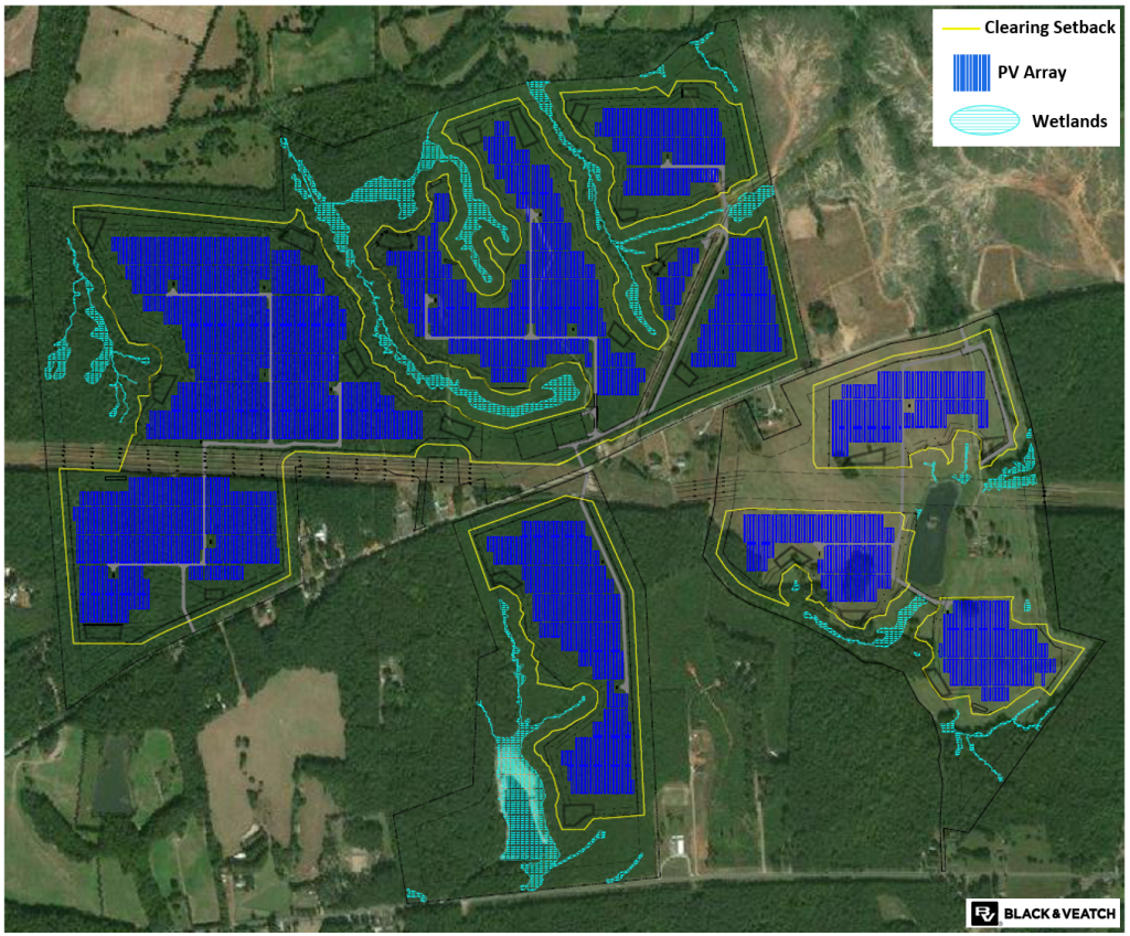 Black and Veatch case study near site shading loss