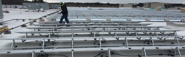 ballast PV roof mount