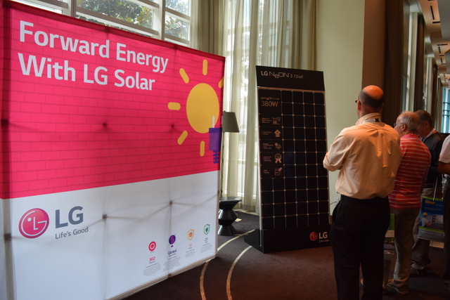 LG intersolar neon panels