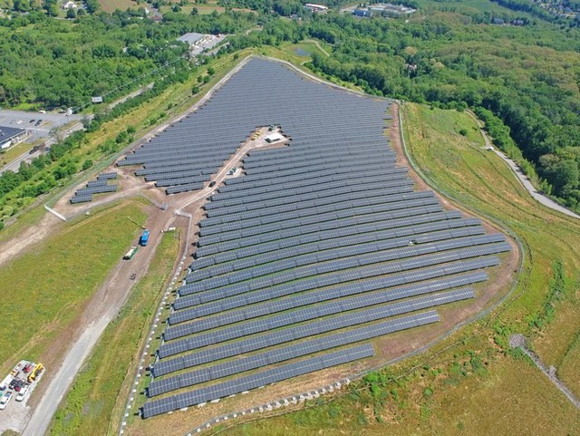 Solar Flex Rack landfill solar project