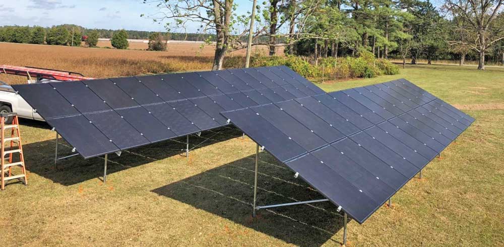 small-scale ground-mount PV system