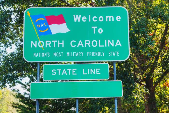 north carolina state sign