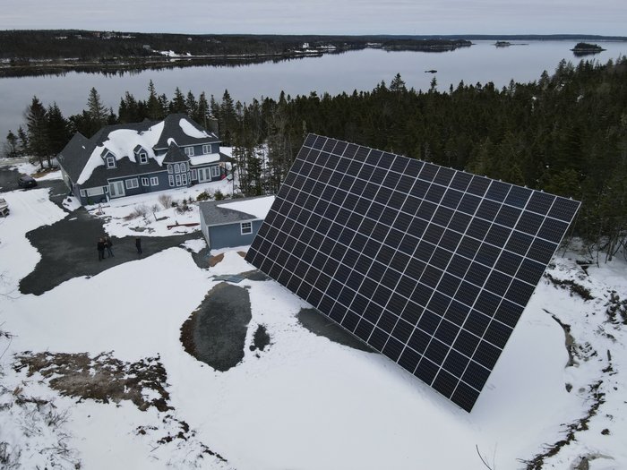 Check Out The Massive Mechatron Dual Axis Solar Tracker At This Nova Scotia Estate Solar Builder