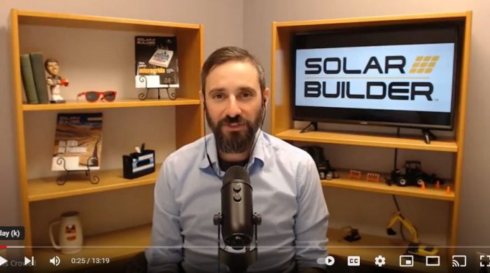 Solar Builder Youtube page