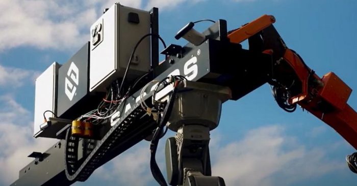 Sarcos robot panel installation