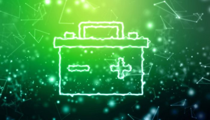 SLA and lead acid battery graphic