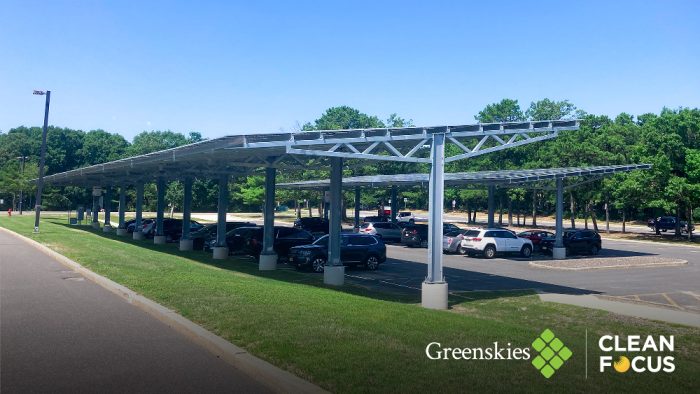 Greenskies solar carport NJ schools