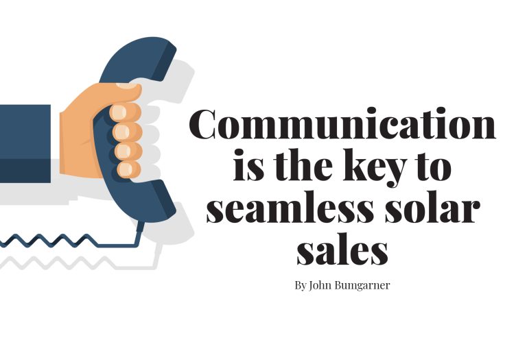 Communication is the key to seamless solar sales