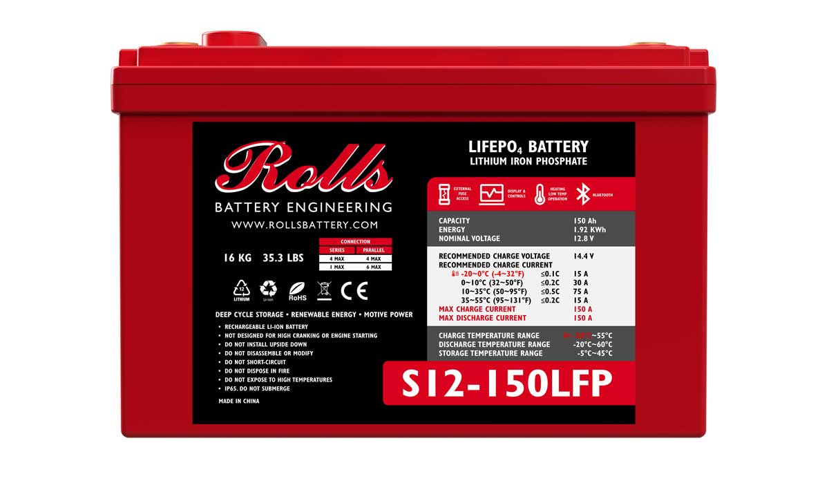 Rolls Premium S-Series 12V & 24V LFP Batteries