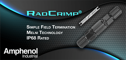 Amphenol expands current ratings for RadCrimp PV connector line