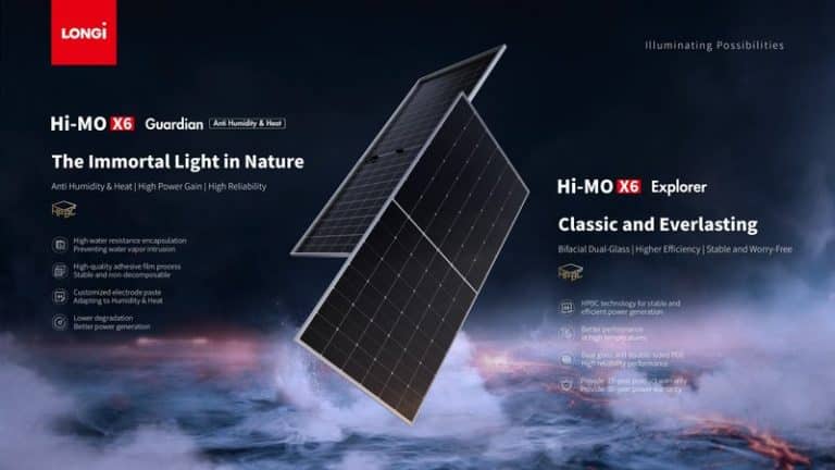 LONGi debuts Hi-MO X6 Bifacial Dual-Glass solar modules