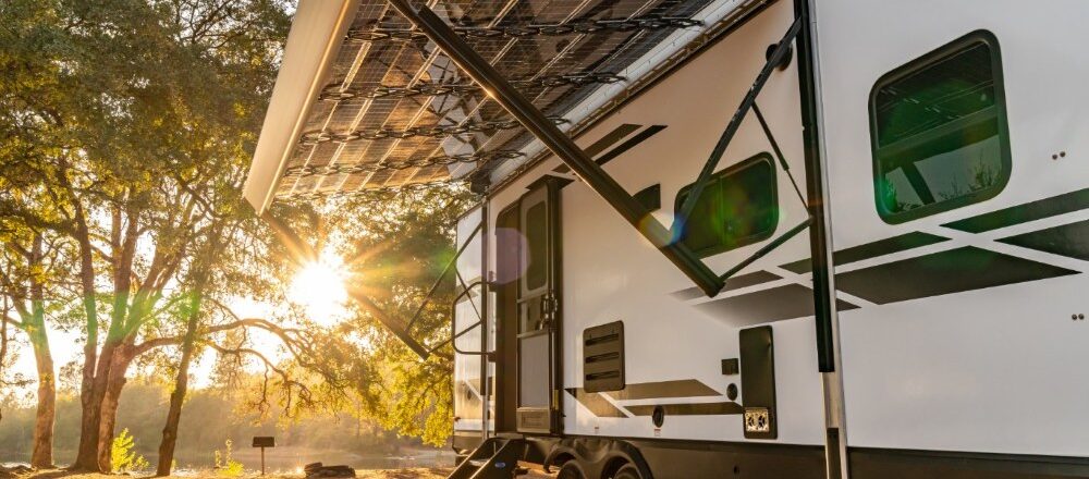 Xponent Power Xpanse retractable solar system RV camping