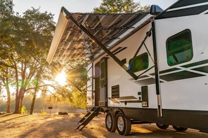 Xponent Power Xpanse retractable solar system RV camping
