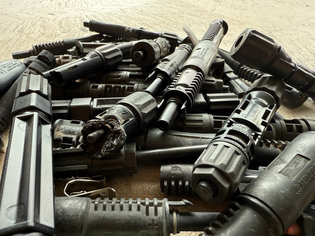 Sample of Connectors from Field - Courtesy of HelioVolta