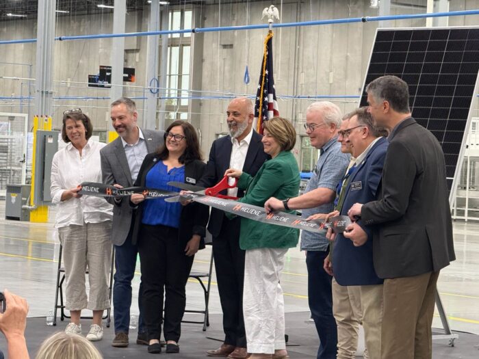 Heliene solar factory opening