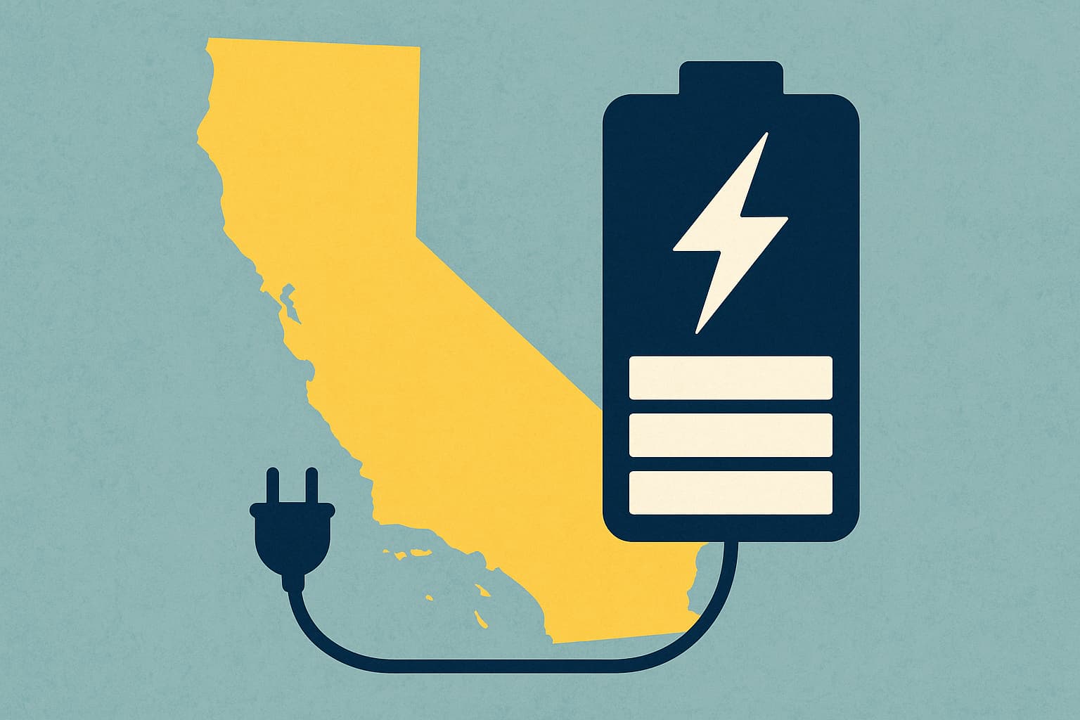 California and a battery