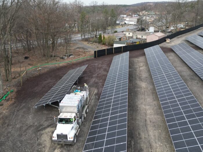 Hydroseeding a solar site