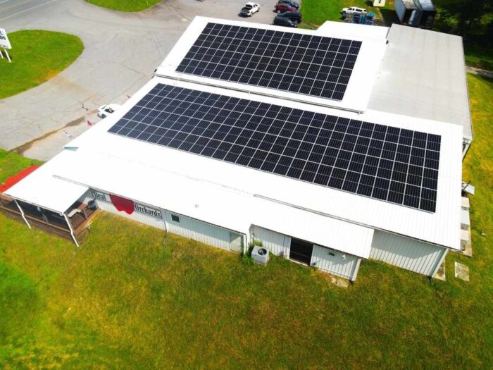 Pisgah Energy solar farm rooftop