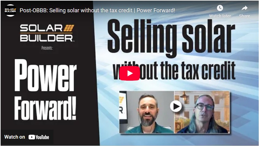 Power Forward Selling Solar without the Tax credit playbutton