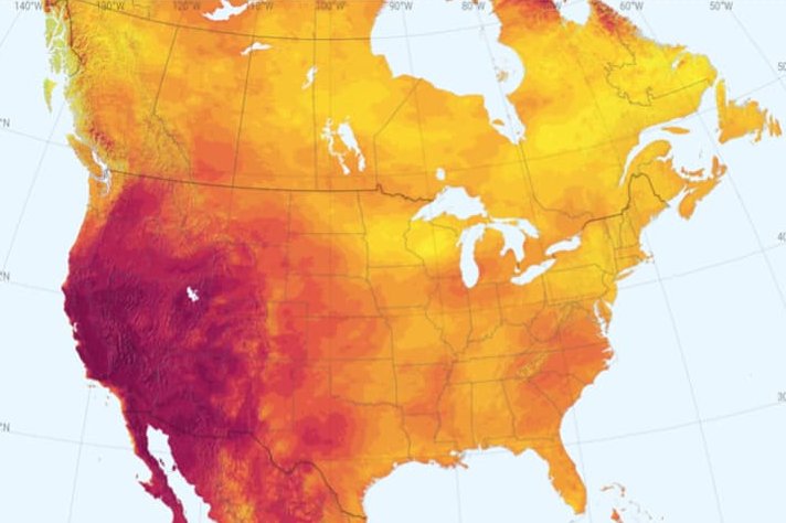 June global horizonal irradiation USA – showing potential of 280 kWh_m2