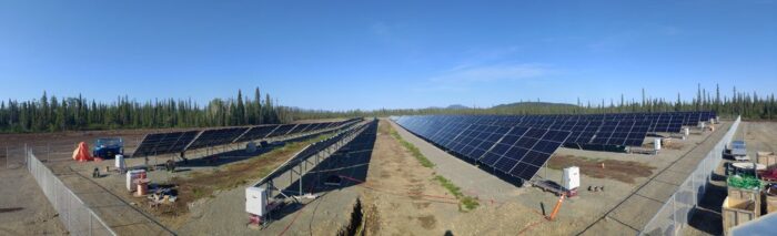 Solvest’s Sa See solar array in remote Yukon; Credit Solvest