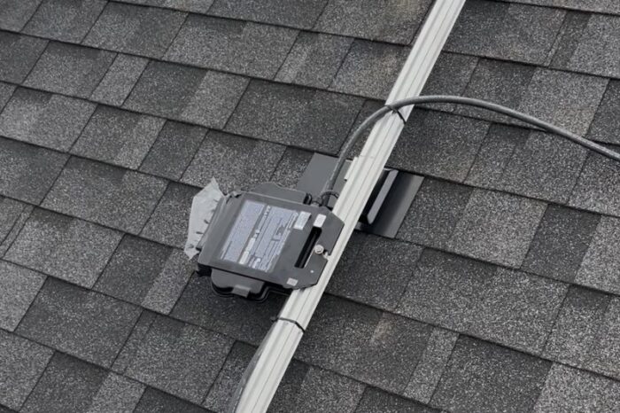 Valley Ref install photo microinverters