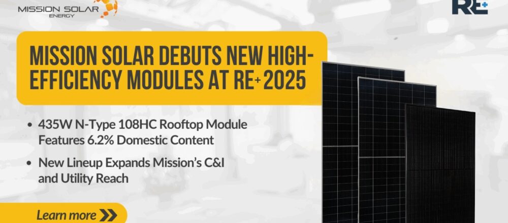 Mission Solar RE+ 2025 modules