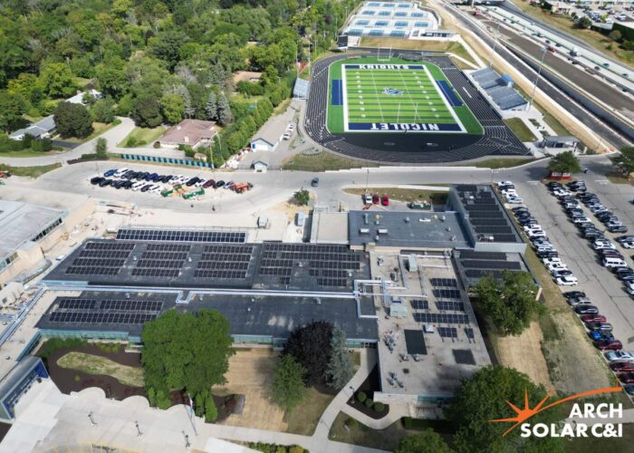 Nicolet Union High School - Finished Project of the Year solar
