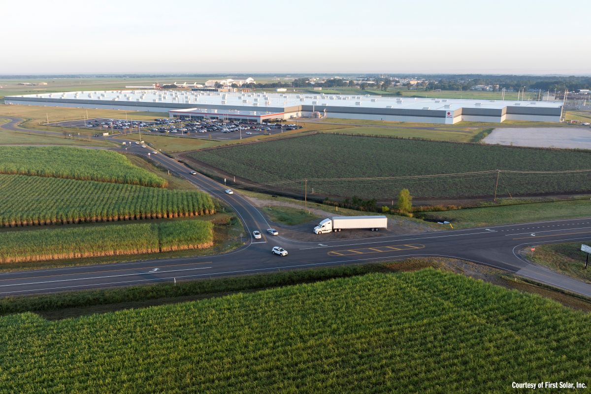 First Solar AI factory Louisiana