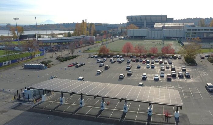 Trinity Energy University of Washington solar canopy carport