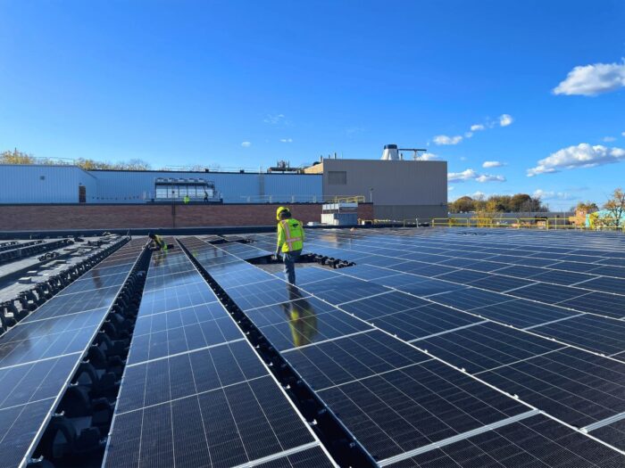 Foodlink GreenSpark solar Installation