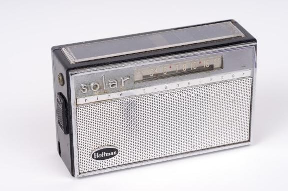 Hoffman Electronics' solar powered radio