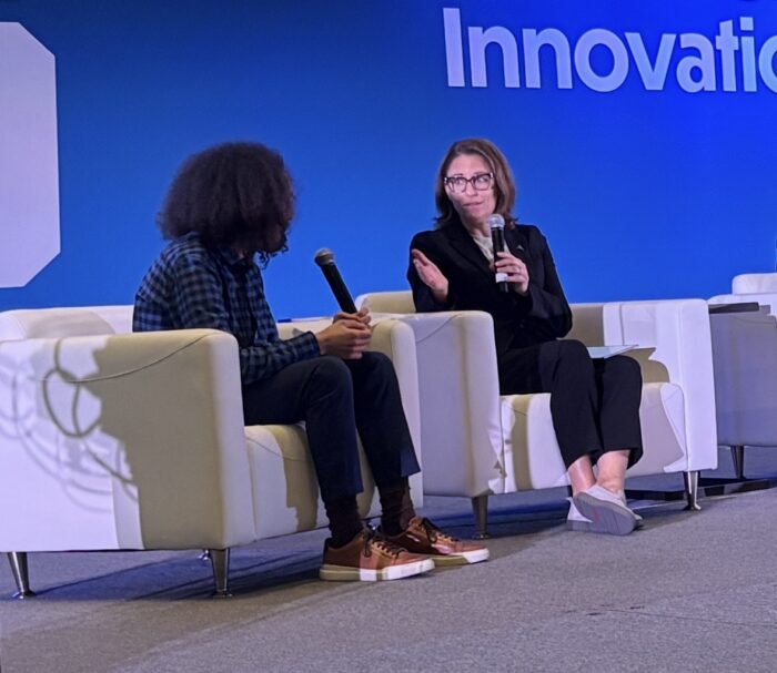 Doreen Harris with Sammy Roth at Intersolar 2026