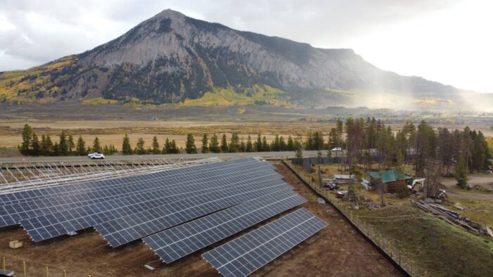 Heliene solar modules on Colorado project.