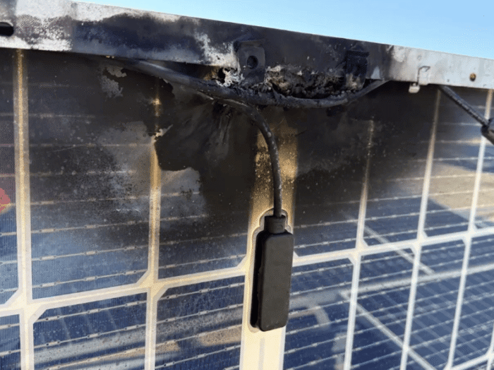 HelioVolta RSD fire damage