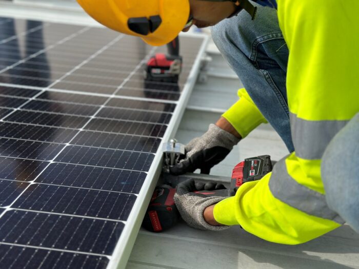 Installing solar on metal roof