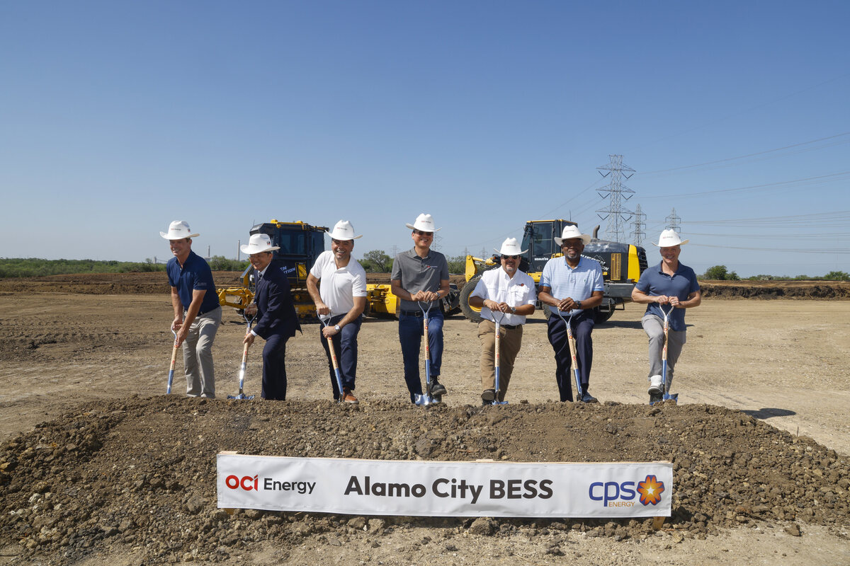 OCI Energy CPS Energy Alamo City BESS groundbreaking