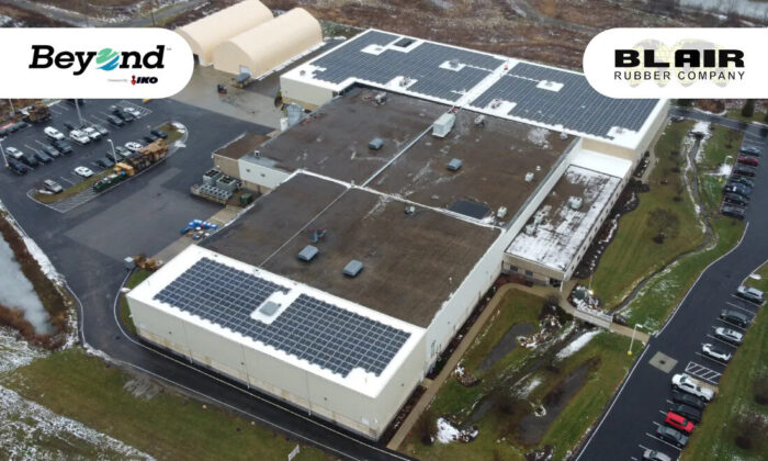 IKO Blair Rubber solar installation Seville, Ohio