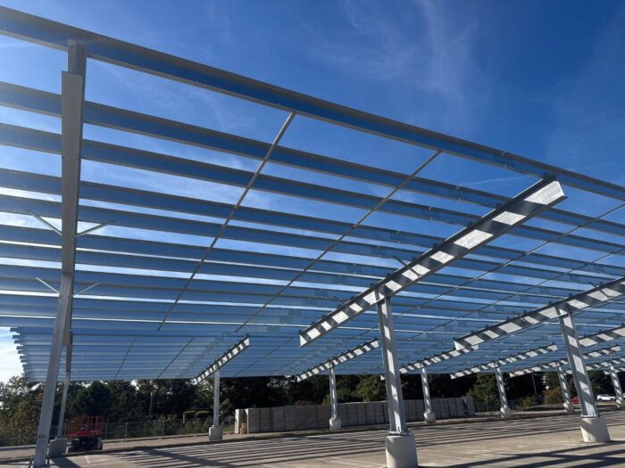Terrasmart installs solar canopy for Dell data center