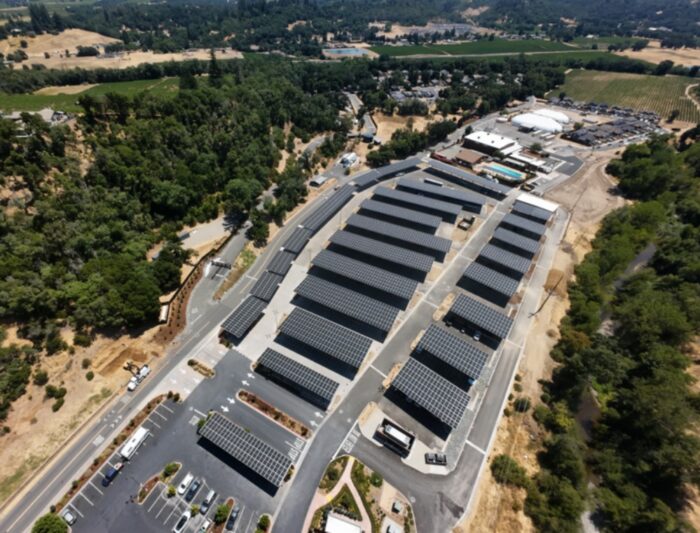 Coyote Valley Casino solar carport