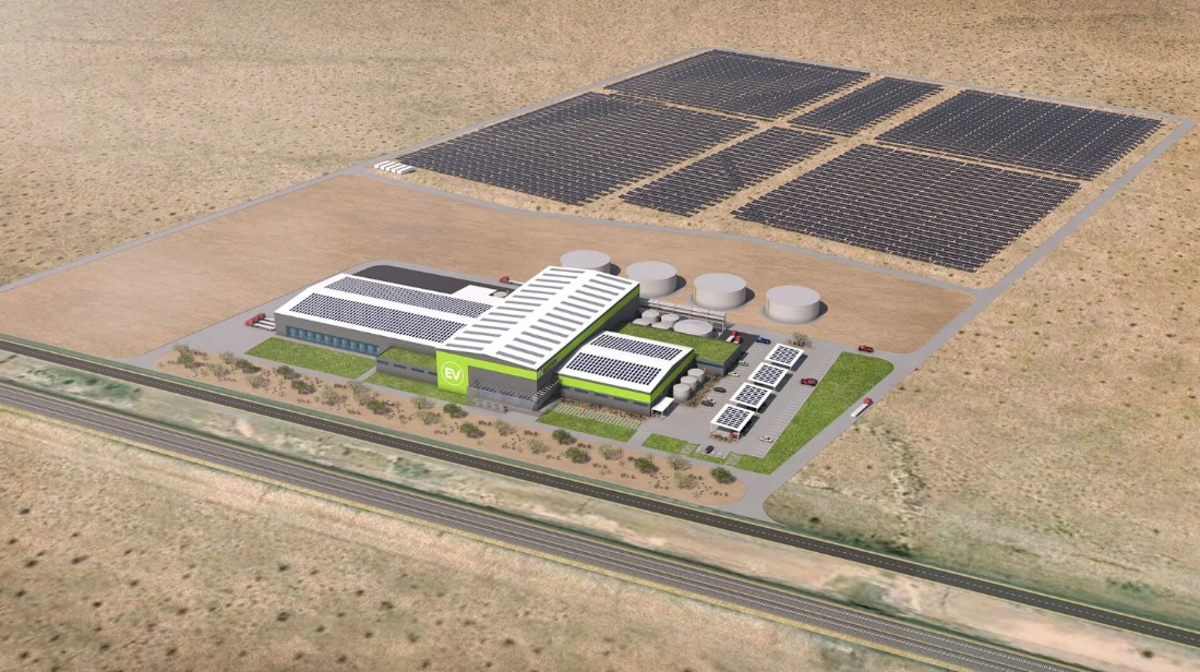 EVelution Energy cobalt processing plant mockup