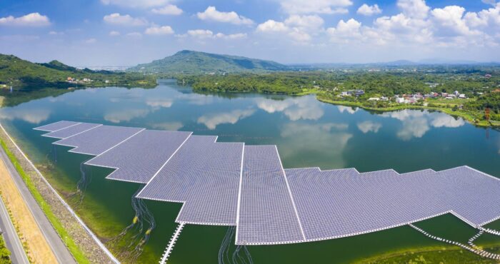 Floating Solar PV on a lake