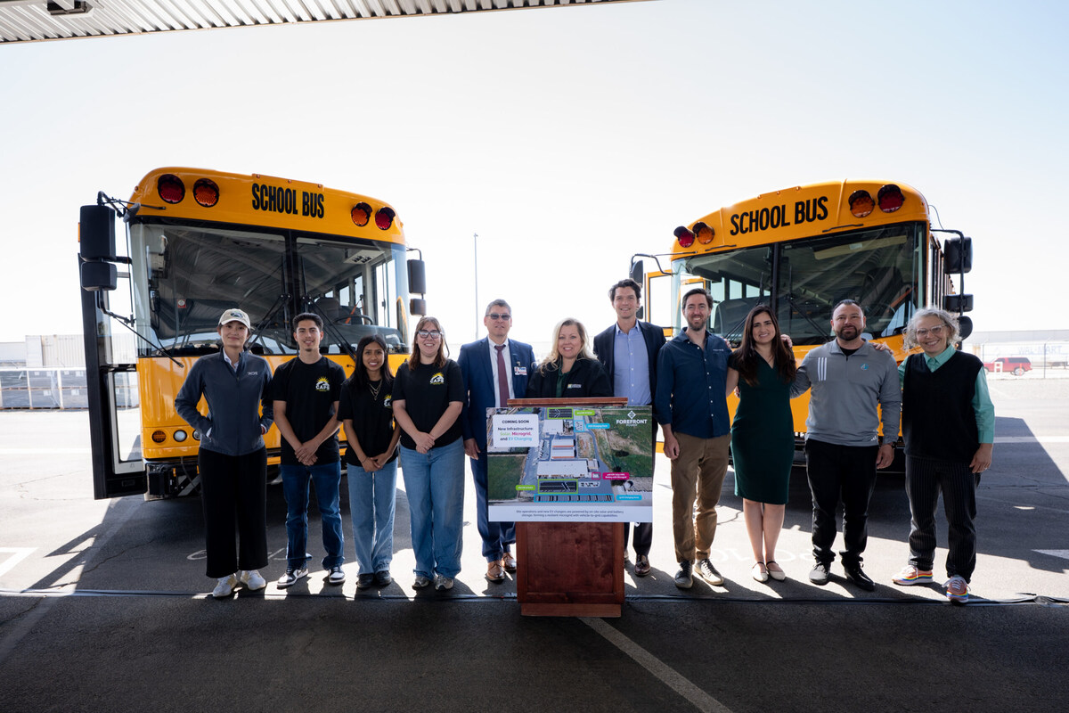 PUSD ForeFront Power school district EV buses