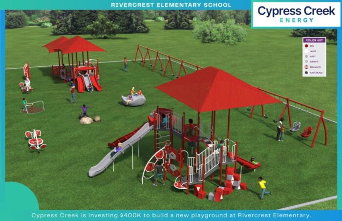 Steel River Energy Center playground investment Cypress Creek Energy