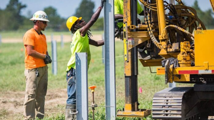 Cypress Creek Energy and Google's Steel River Energy Center construction workers groundbreaking