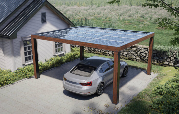 Artisanal PV residential solar carport