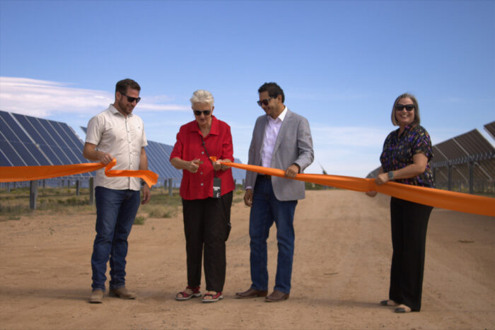 SunShare community solar garden ribbon cutting Santa Fe