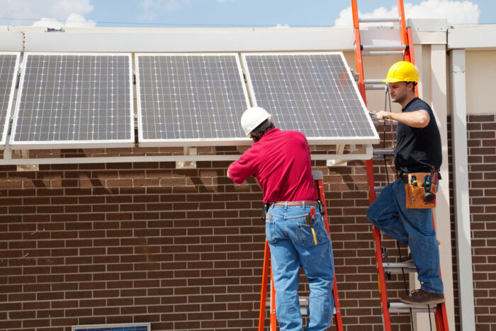 Solar in schools installation