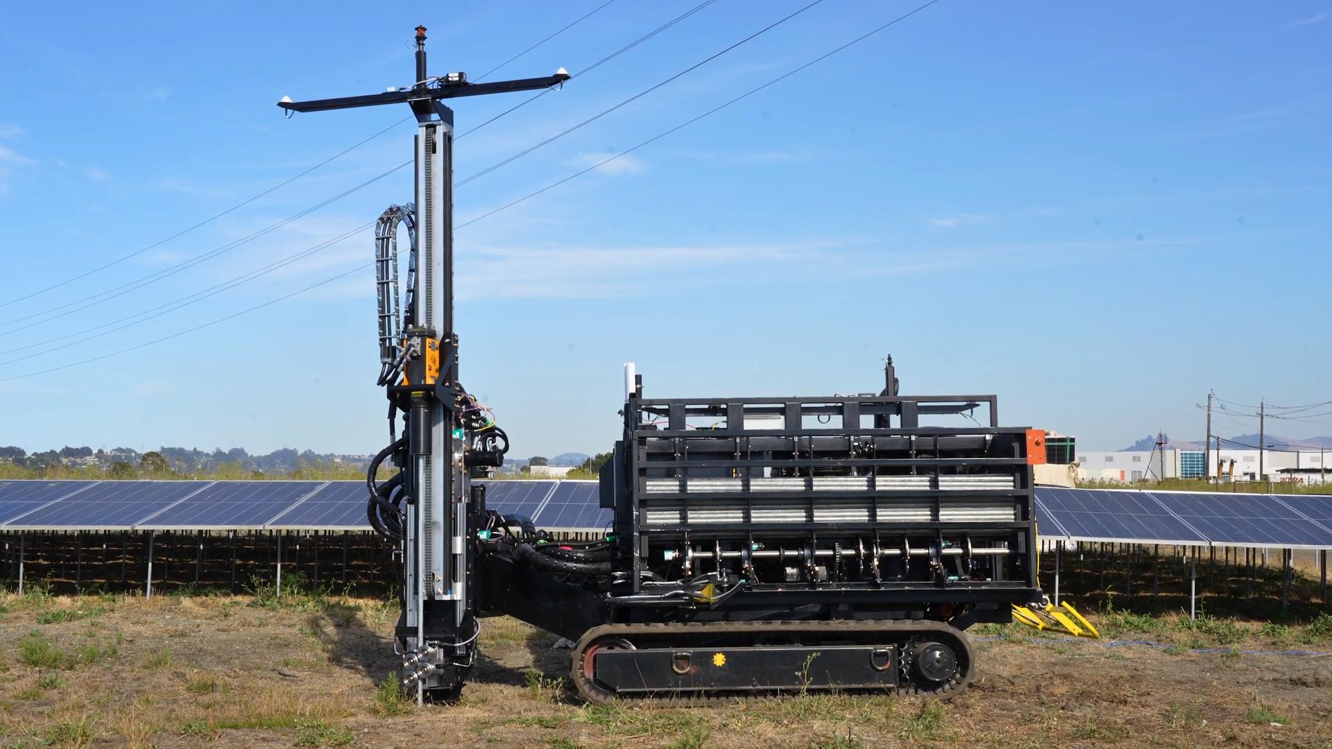 Planted robotic solar project deployment fleet