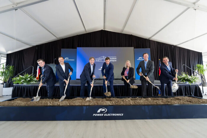 Power Electronics Houston PCS manufacturing facility groundbreaking